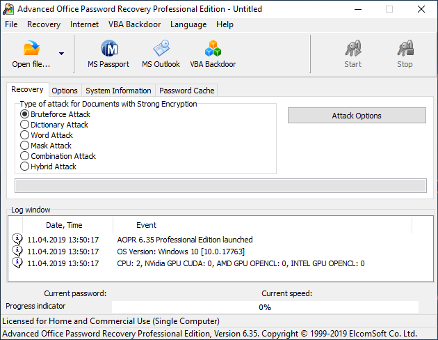 Advanced Office Password Recovery Elcomsoft Co Ltd